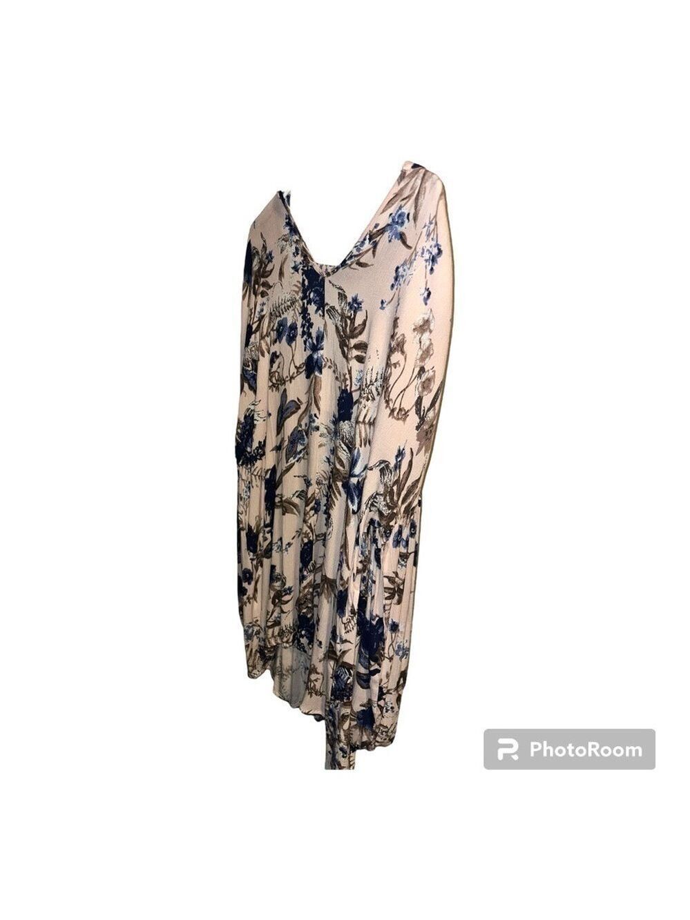 Umgee Boho Floral High Low Long Sleeve Dress - Picture 5 of 11